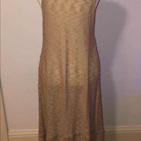 GOLDEN CROCHET VEST-Midi - Picture 3 of 3